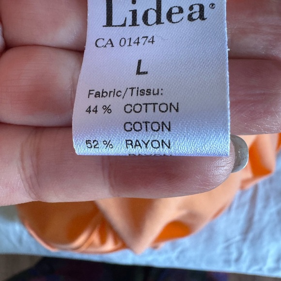 Lidea  NWTOrange Women's summer, vacation Dress. Ptp 18”very stretch. - Picture 8 of 8